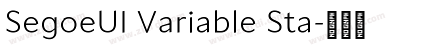 SegoeUI Variable Sta字体转换